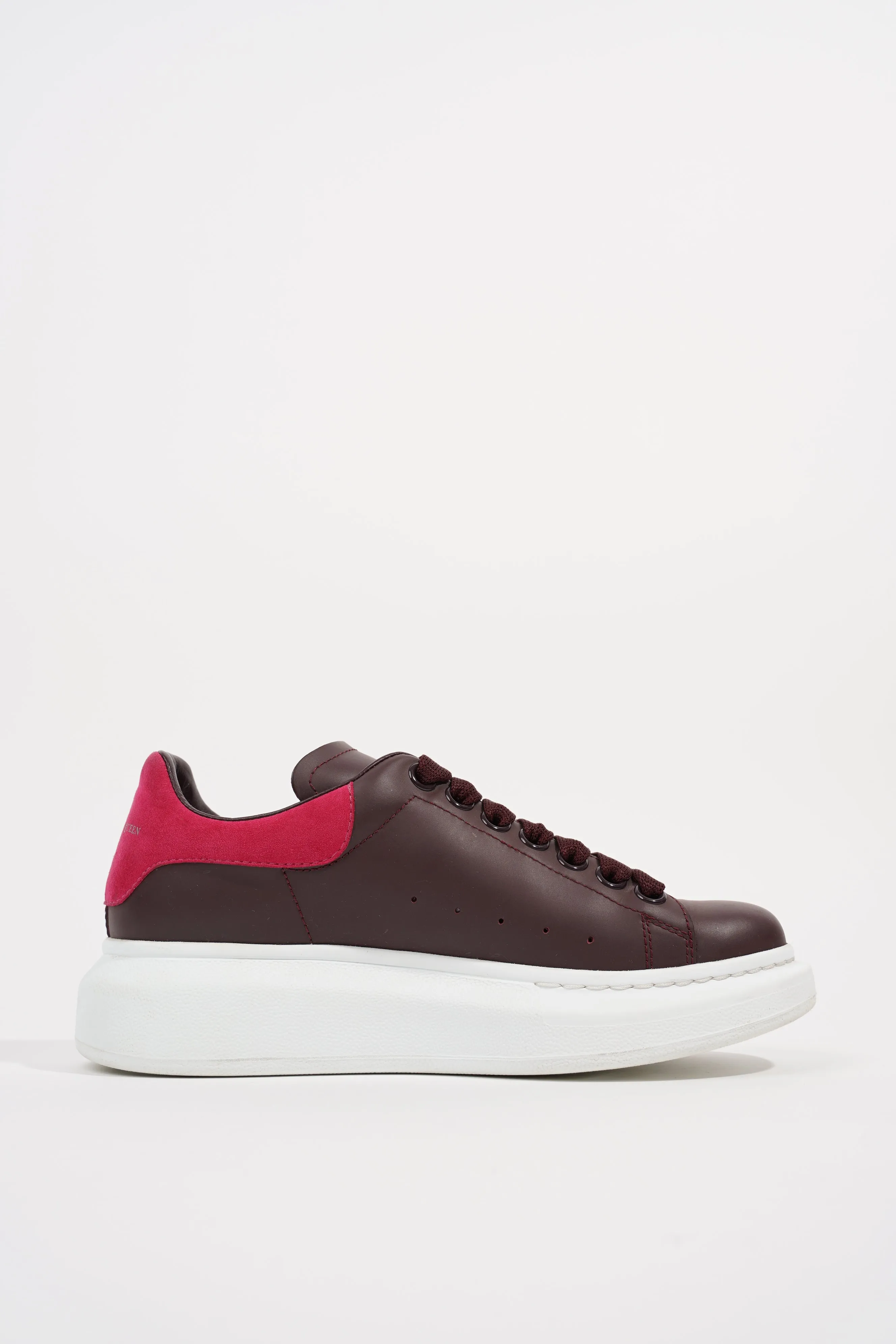 Alexander McQueen Womens Oversized Sneaker Maroon Pink Tab EU 36.5 / UK 3.5