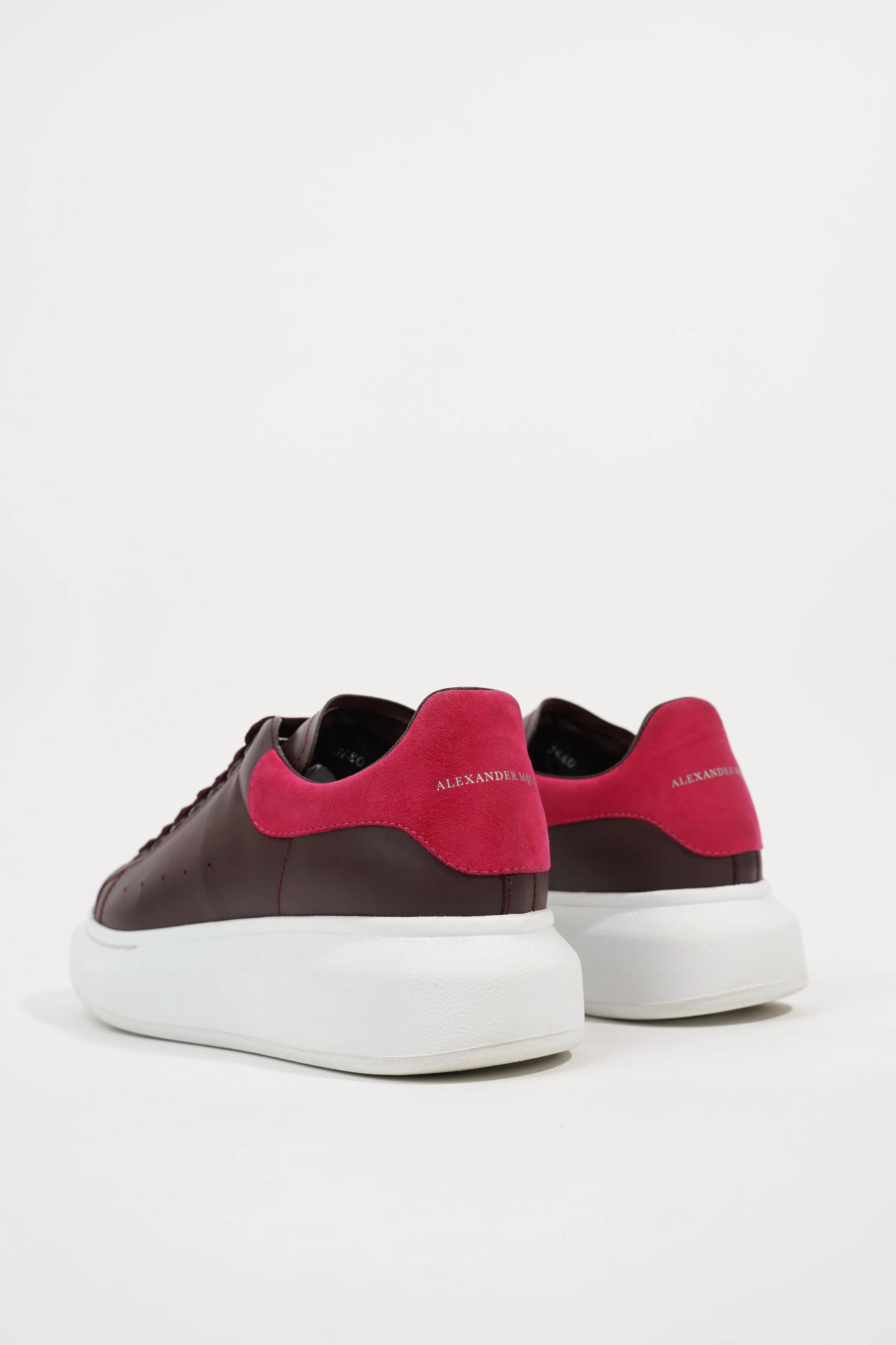 Alexander McQueen Womens Oversized Sneaker Maroon Pink Tab EU 36.5 / UK 3.5