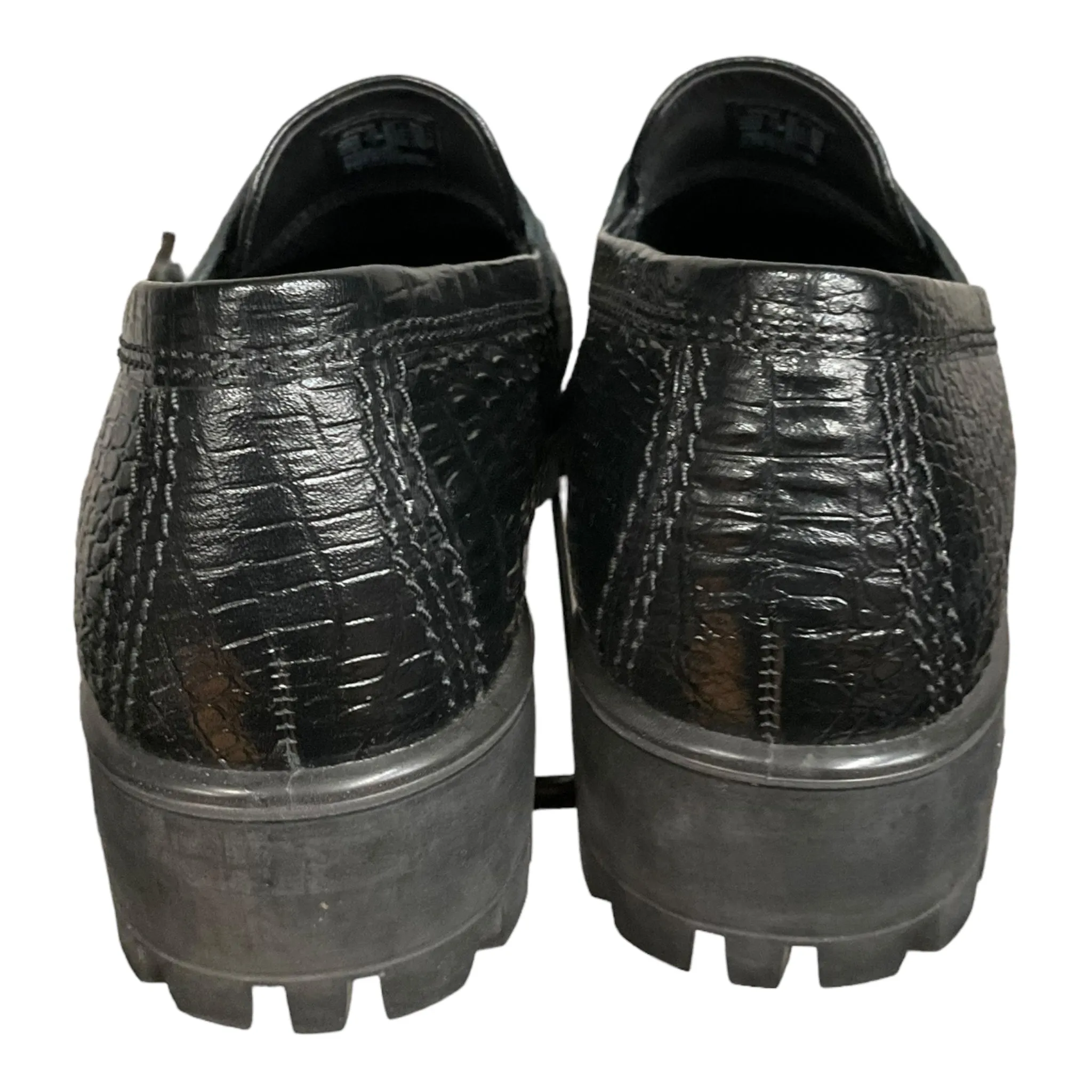 Black Shoes Heels Block Ecco, Size 9