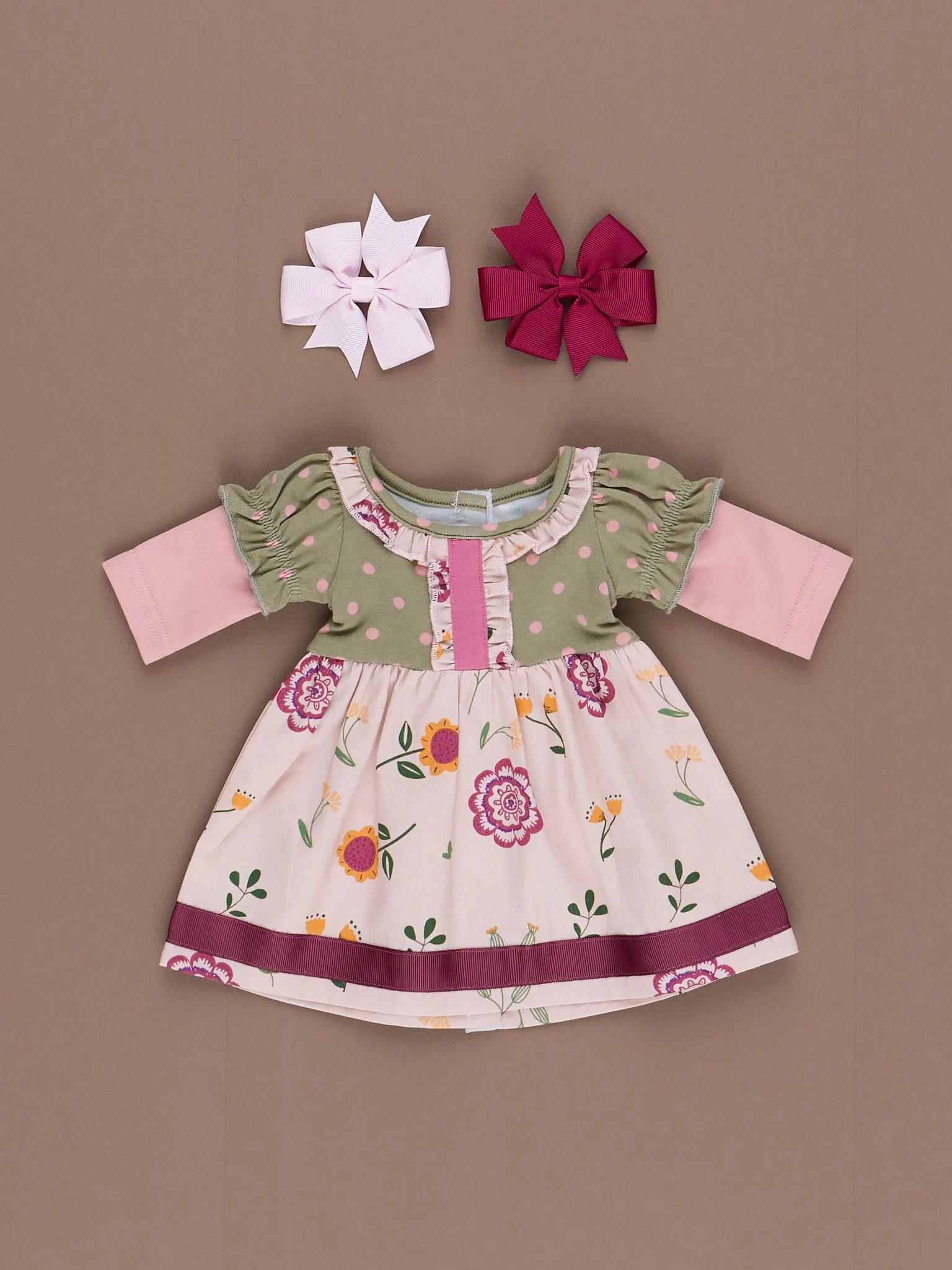 Bloomberry Fields 18 inch Doll Sweet Ruffle Dress