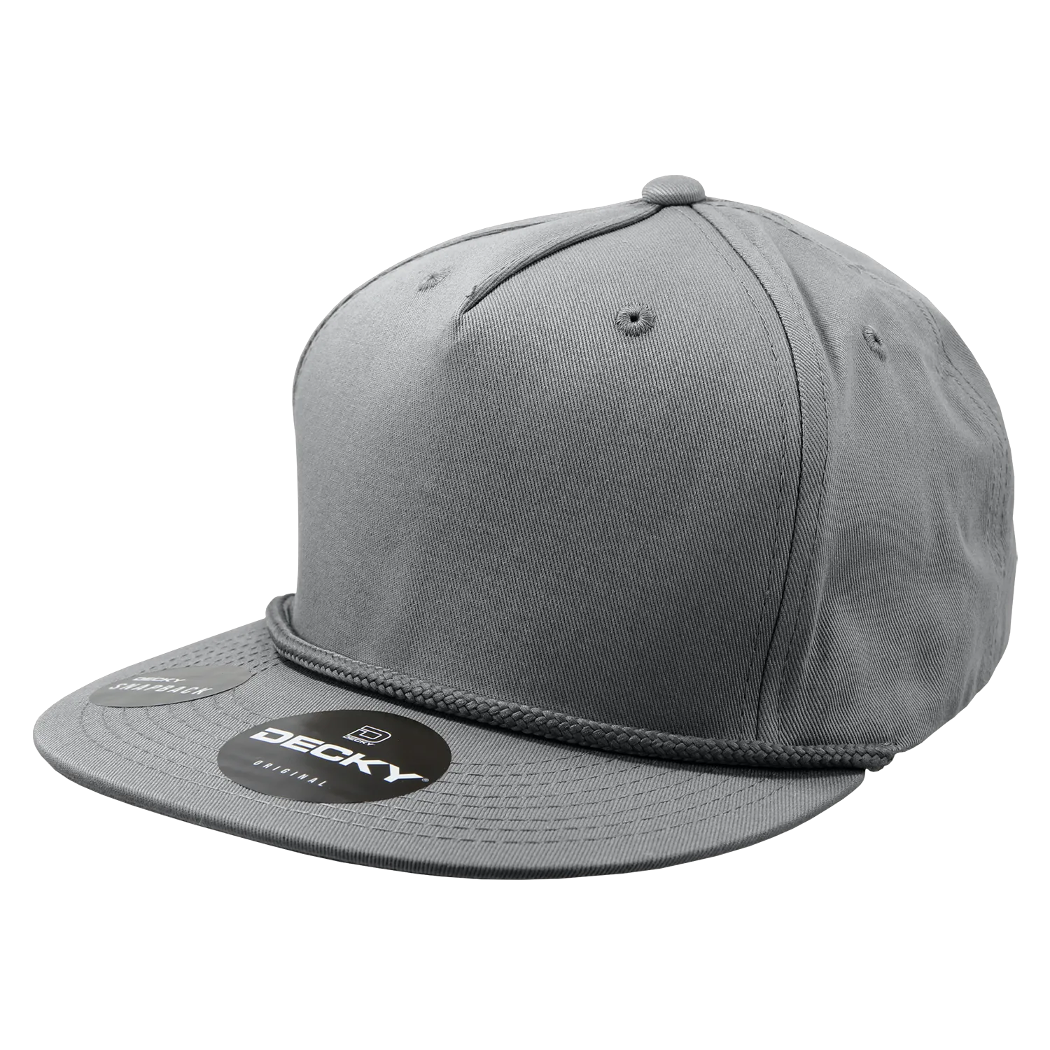 Decky 1041 Classic Flat Bill Golf Hat with Rope, Snapback - CASE Pricing