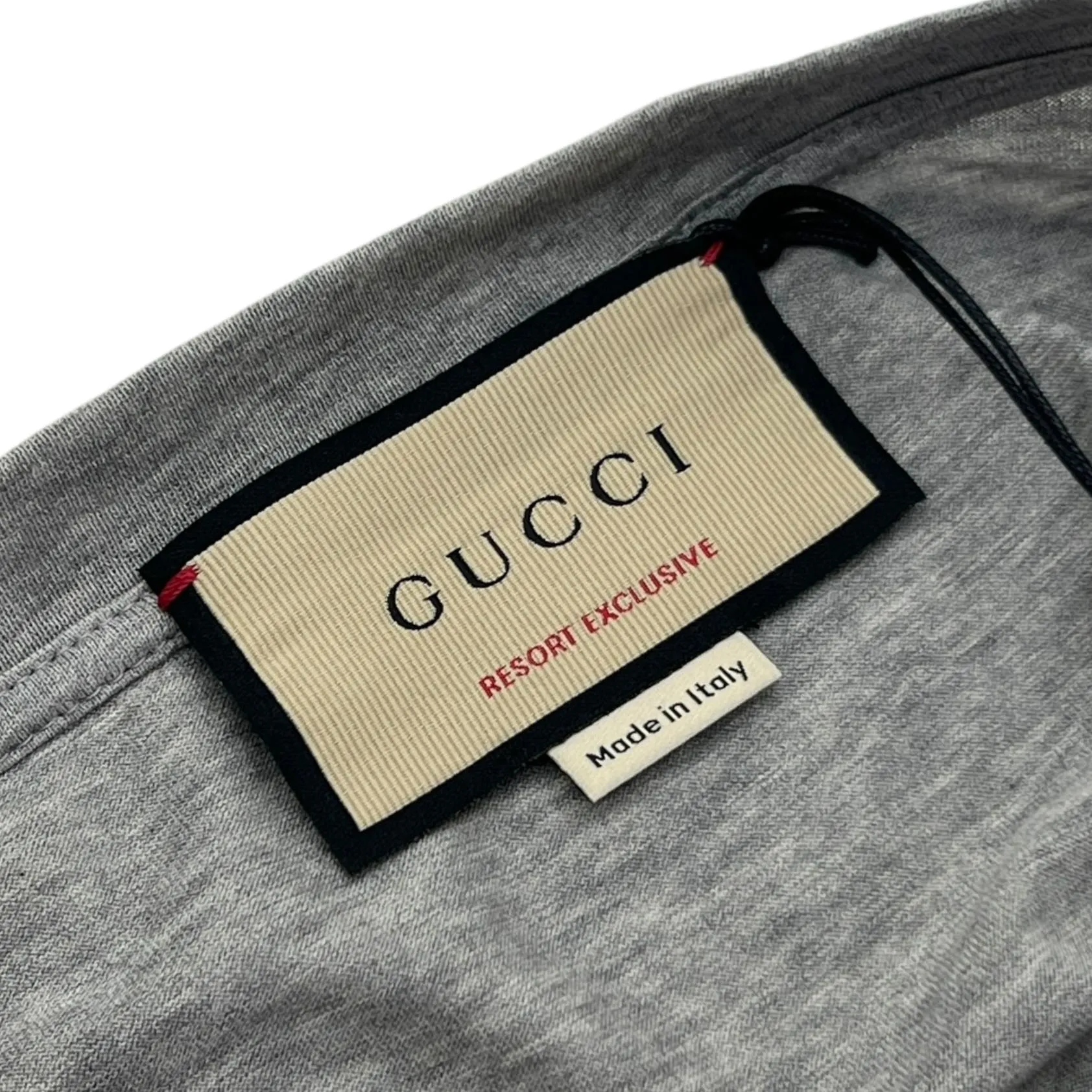 GUCCI T-SHIRT PALM GRIGIA TG M (VESTE L)