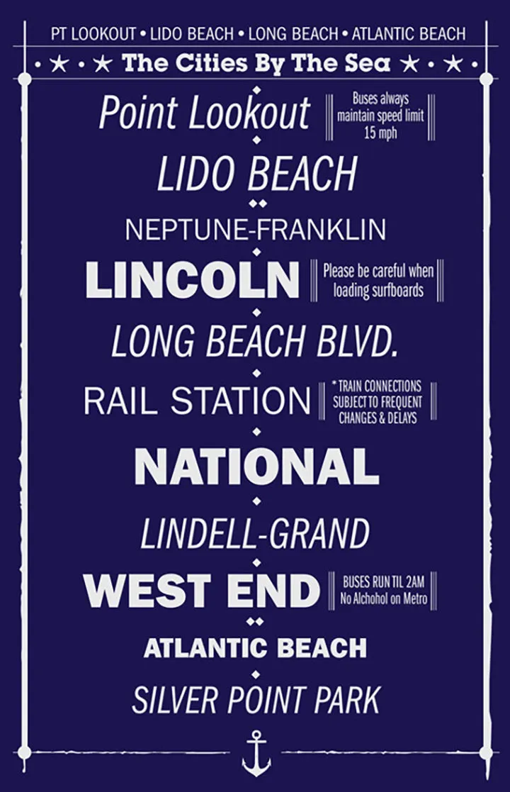 Long Beach Metro Poster