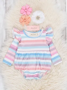 Sweet Sherbet Stripes Ruffle Bubble